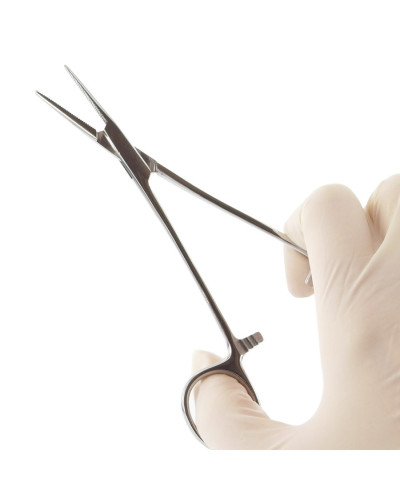 Pince de halstead, droite sans griffe, 14 cm