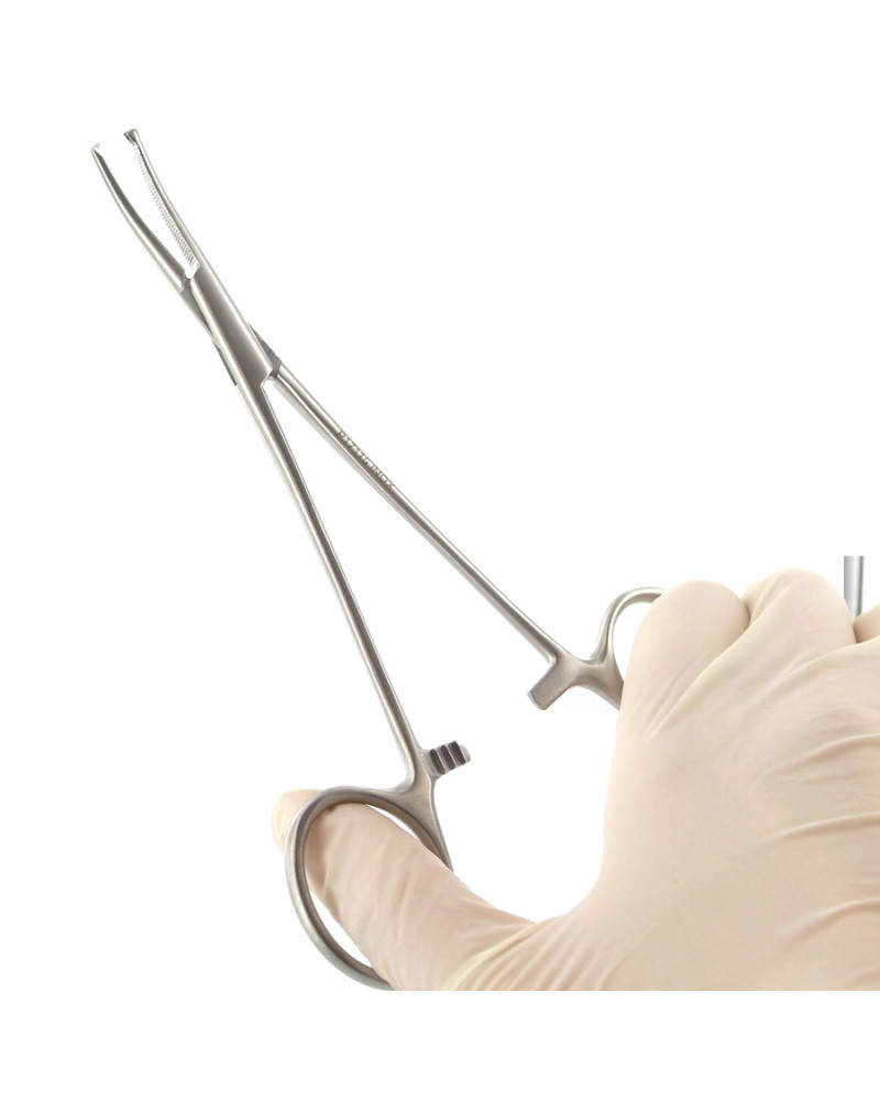 Pince de LERICHE, courbe avec griffe 15 cm