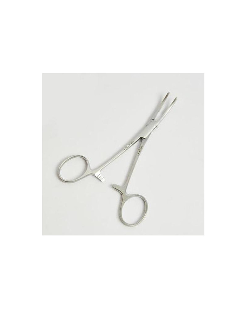 Pince de terrier, courbe, 12 cm