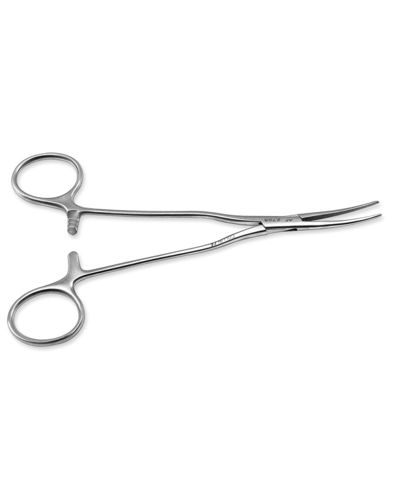 Pince de CHRISTOPHE, courbe, avec griffe, 16 cm