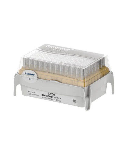 Cônes à filtre GILSON 2 - 200 µl, en rack stérile de 96