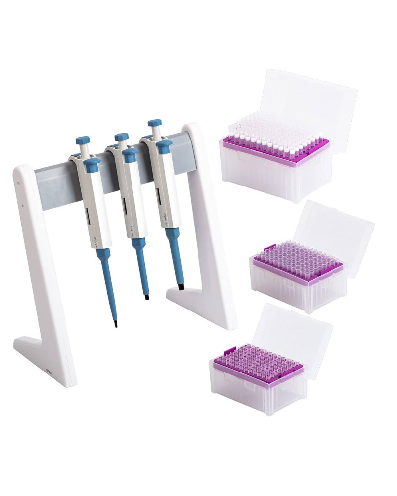 Finnpipette focus coffret de 03, volume réglable, embase longue