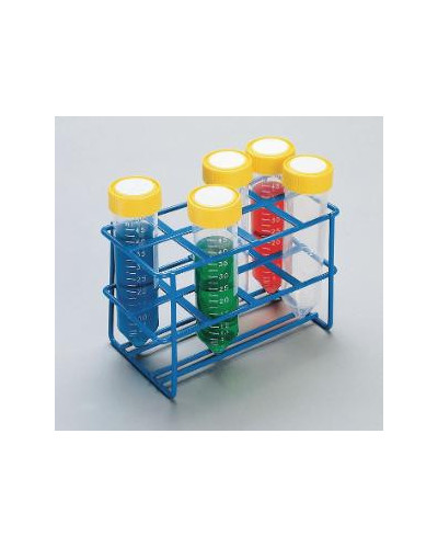 Portoirs PVC, pour tubes Dia : 32mm, 2 x 3  6 trous