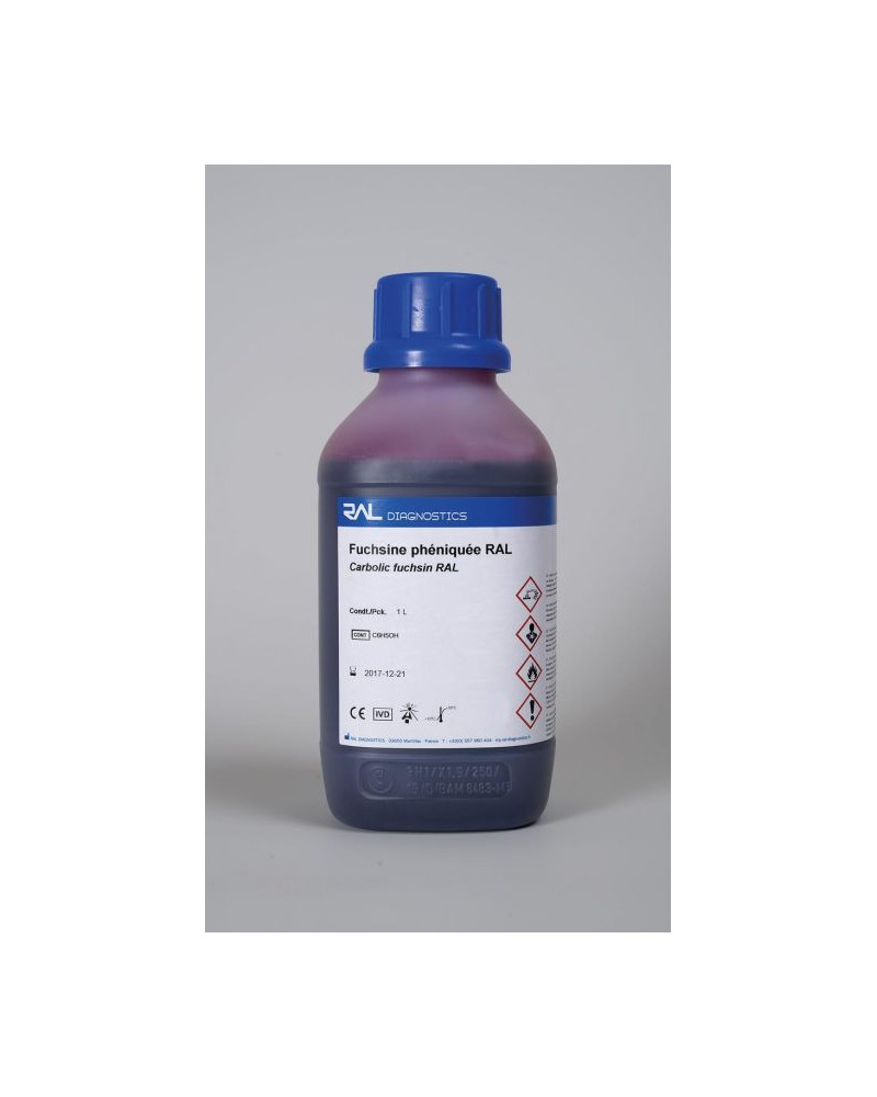 Kit TB color, solution de fuchsine phéniquée (recharge)