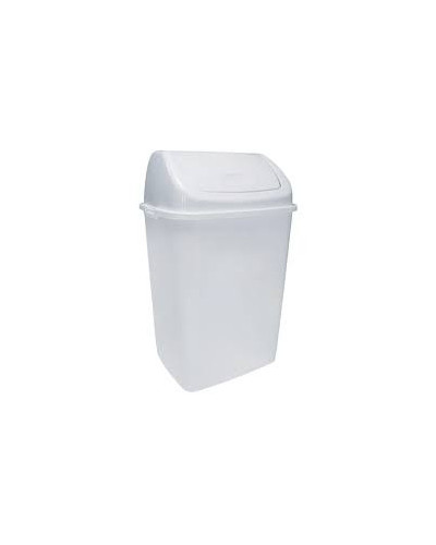 Poubelles de laboratoire en pvc de couleur blanche, 30 L