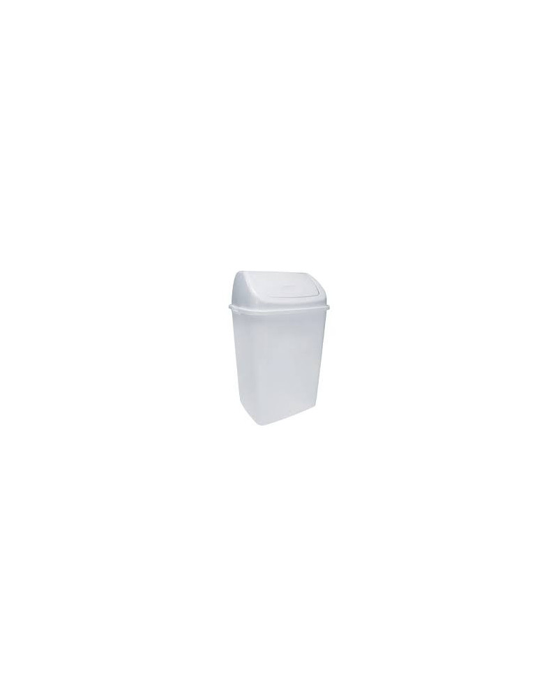 Poubelles de laboratoire en pvc de couleur blanche, 30 L