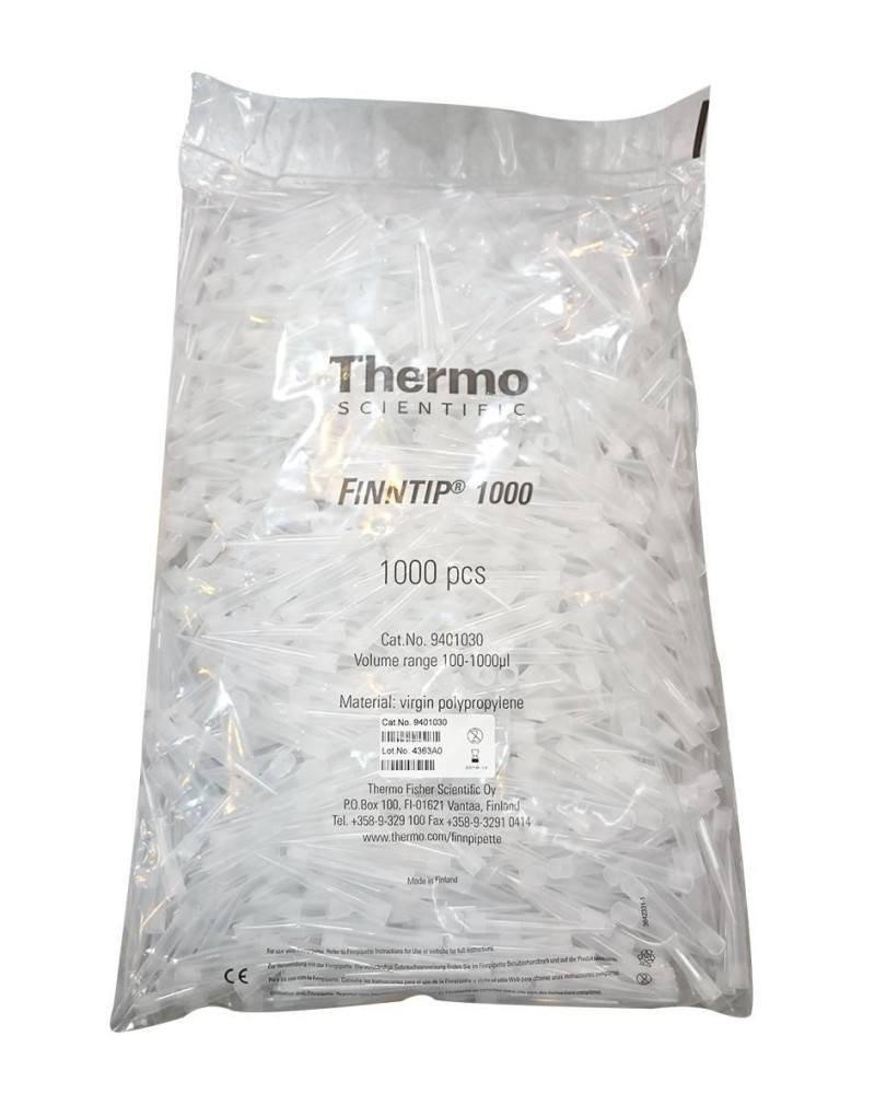 Cône finntip 0,5 - 250µl en sac de 1000
