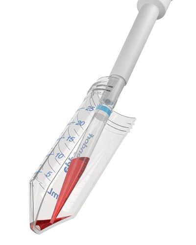 Cupule pp fond conique, cape attenante