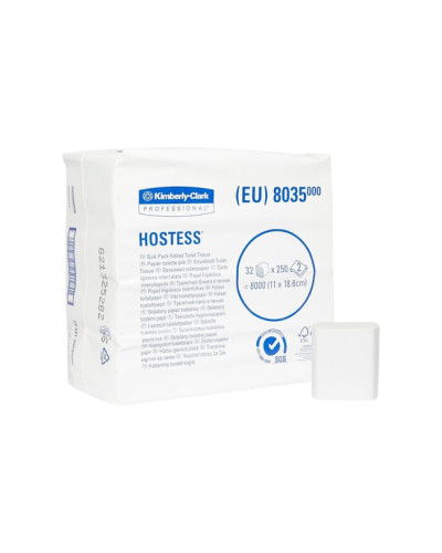 Papier toilette Maxi-pack en feuilles, Hostess 18