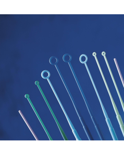 oses à usage unique copan, souple, bleu clair,tube vis / 50