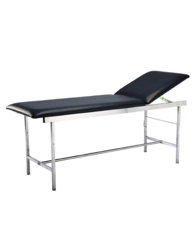 Table ou divan d\'examen noir avec porte Rouleau