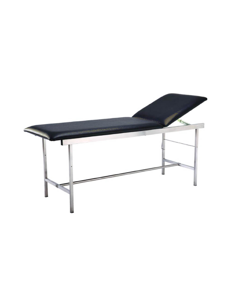 Table ou divan d\'examen noir avec porte Rouleau