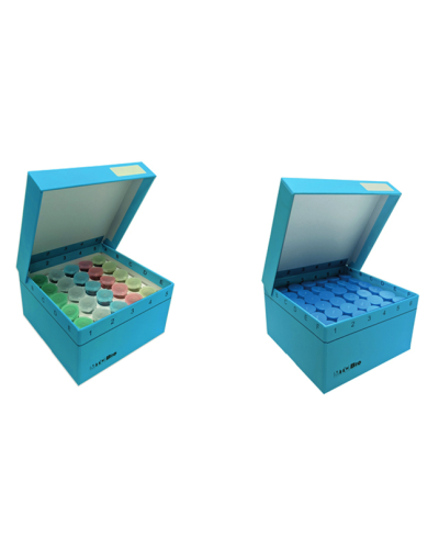 Boîtes à congélation en carton hydrophobe, 5ml, blanc (64 tubes à  prélèvement sanguin)