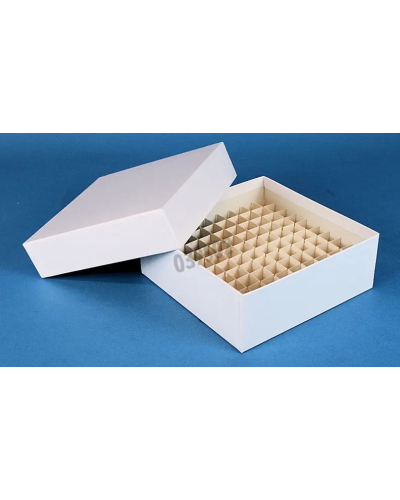 Boîtes à congélation en carton hydrophobe, 1,2,3ml, blanc