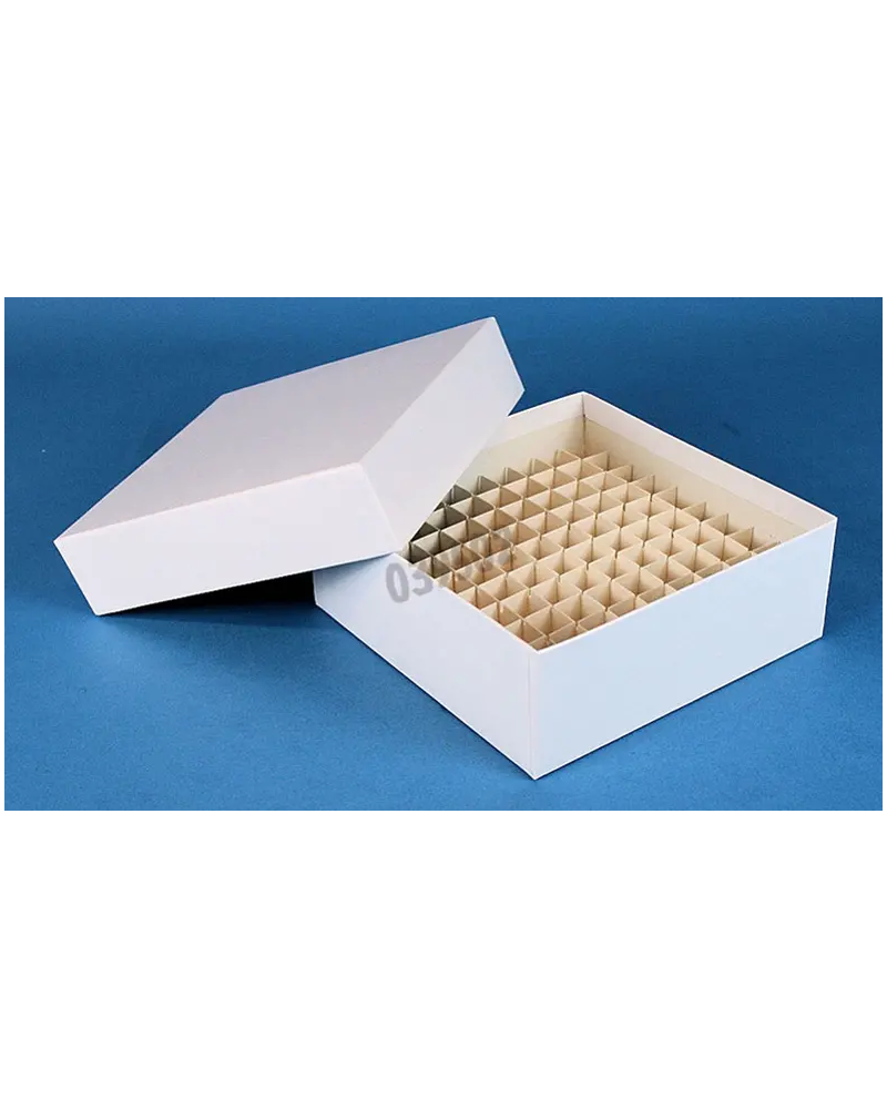 Boîtes à congélation en carton hydrophobe, 1,2,3ml, blanc