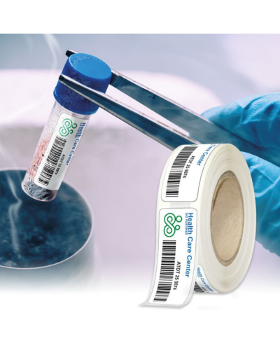 Etiquettes pour travaux cryogéniques en tissu