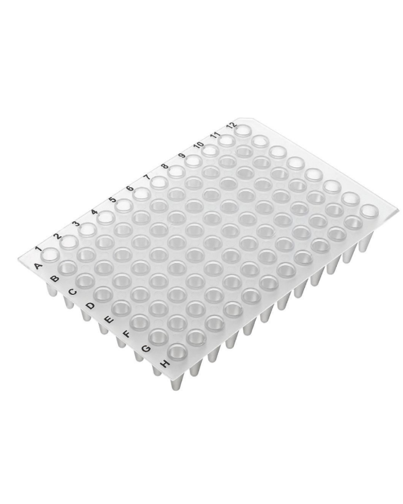 Microplaques pcr,96 puits,profil standard, complète, affleurant