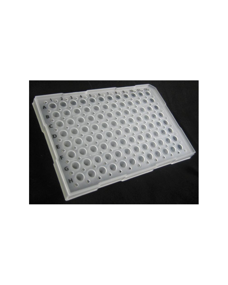 Microplaques pcr,96 puits,profil standard, demi, affleurant