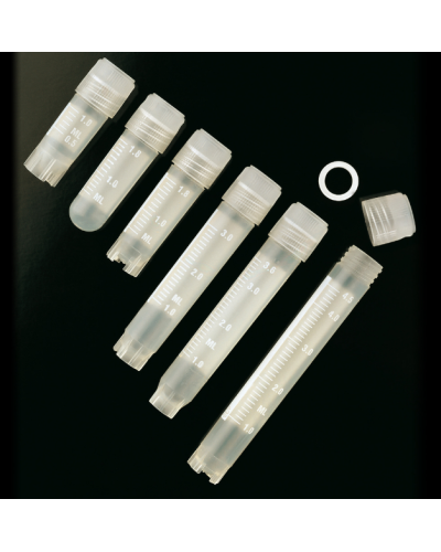 Cryovials à bouchon coiffant avec joint en silicone, 2,0 ml