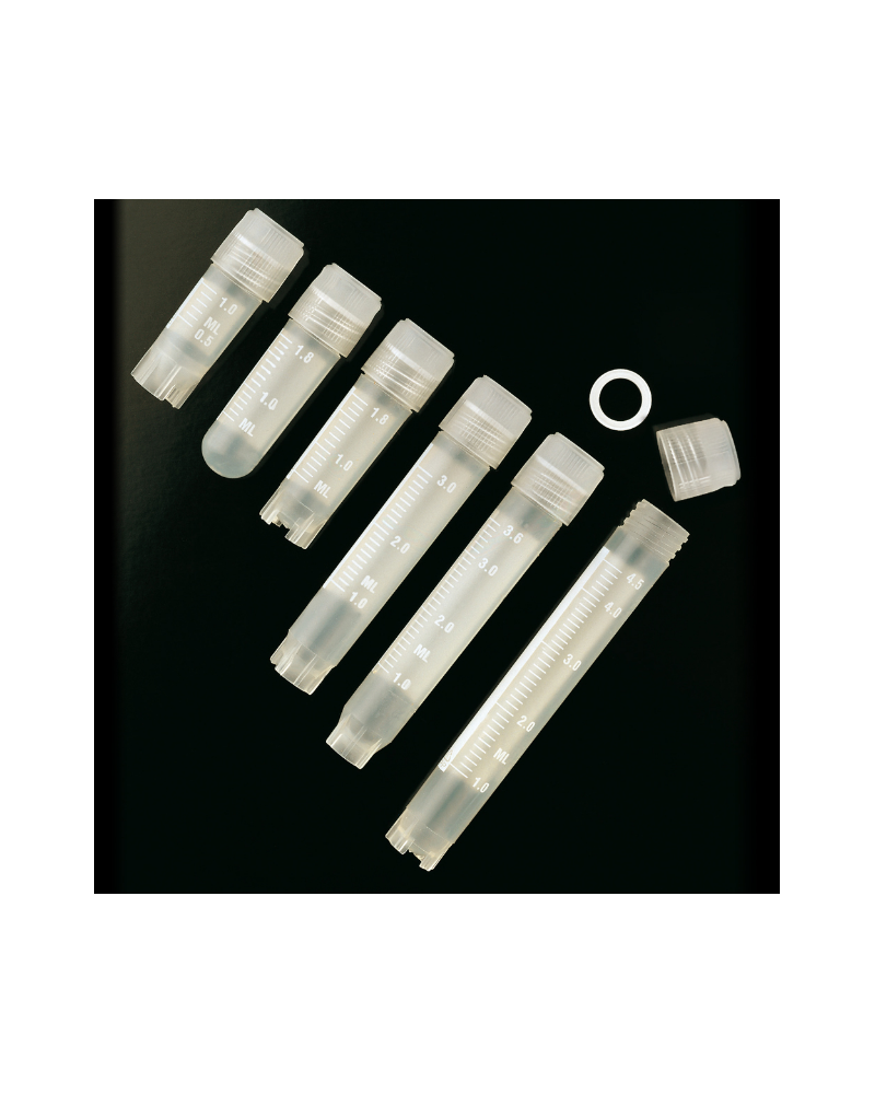 Cryovials à bouchon coiffant avec joint en silicone, 2,0 ml