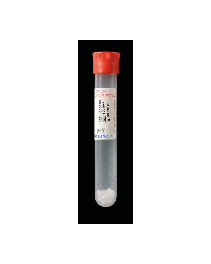 Tube sec 10 ml pour sérum