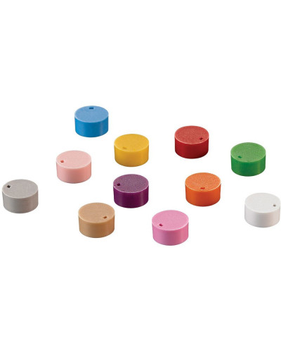 Pastilles de couleur Rouge pour identification des Cryovials
