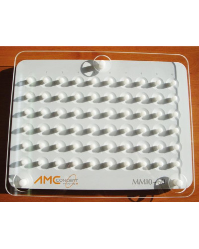 Plaque mélangeuse pour détermination des groupes sanguins 60 puits