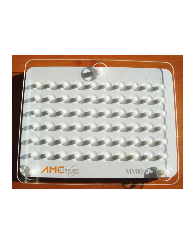 Plaque d'analyse pour détermination des groupes sanguins 72 puits