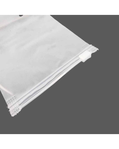Sachets fermeture à glissière, naturels