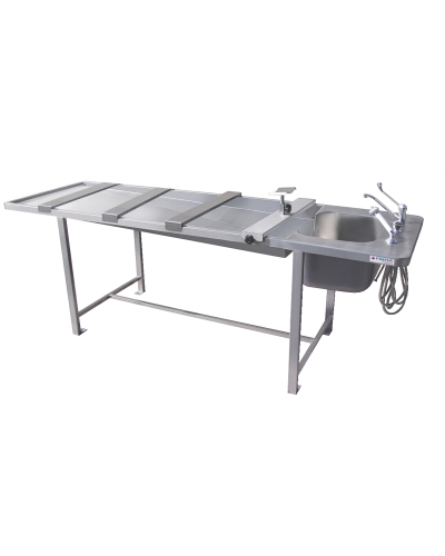 Table d'autopsie avec lavage permanent, Modèle Tabl002