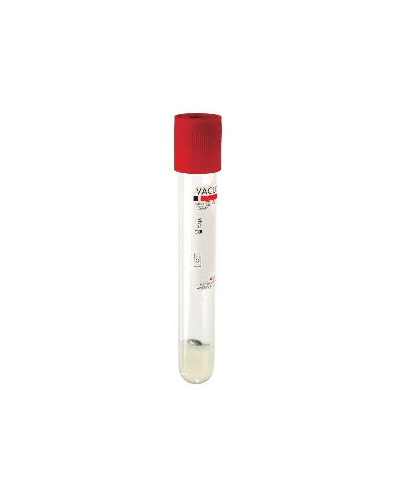 Tube de prélèvement sous vide en P.E.T. VACUTEST KIMA 8ML/10ML SEC + GEL stérile