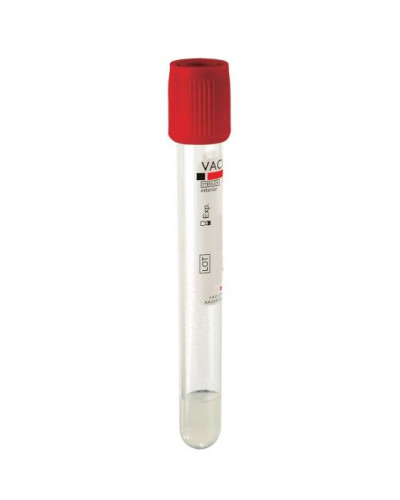 Tube de prélèvement sous vide en P.E.T. VACUTEST KIMA 5ML/7ML SEC + GEL stérile