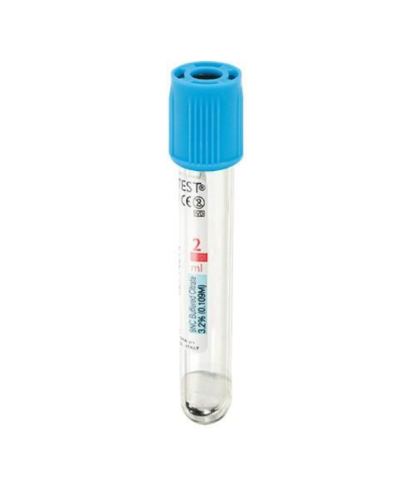 Tube de prélèvement sous vide en p.e.t 5ml coagulation