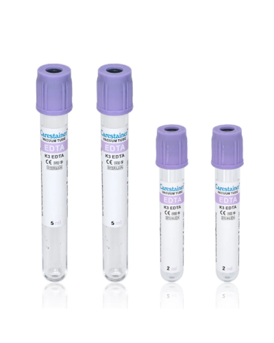 Tube de prélèvement sous vide vacutest en p.e.t 4ml/5ml EDTA K3 stérile