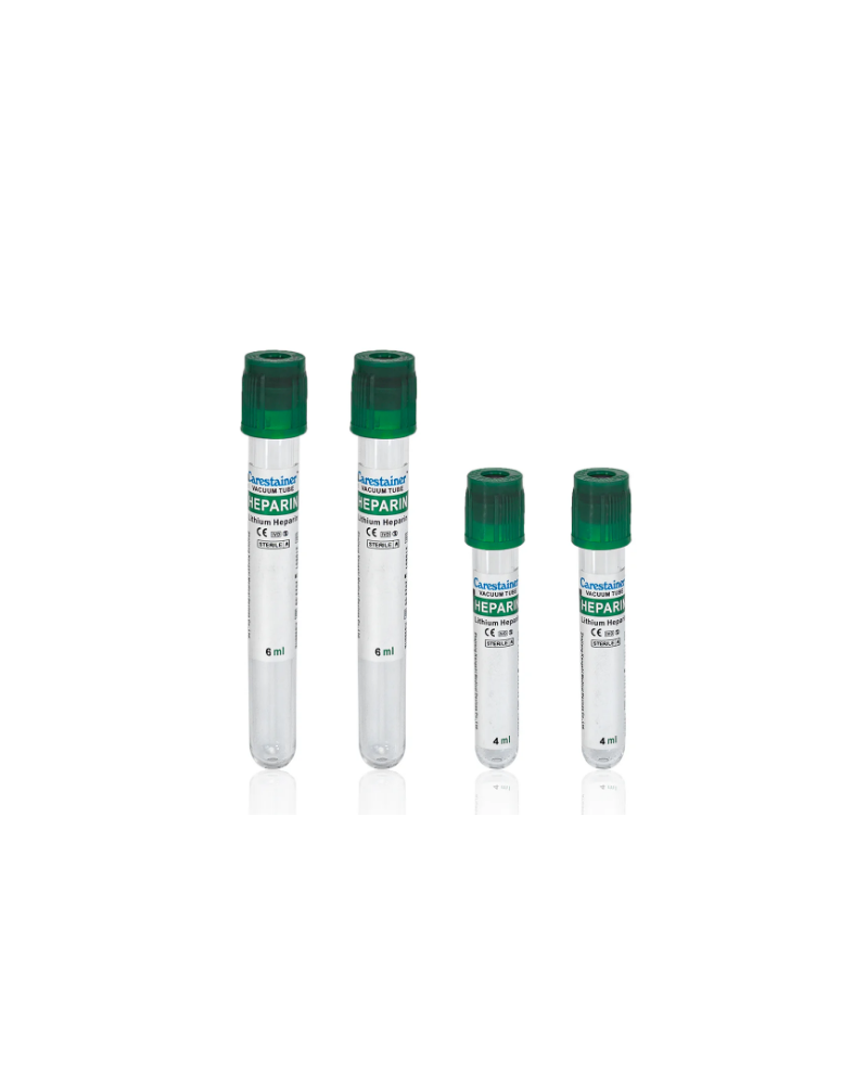 Tube de prélèvement sous vide en p.e.t 9ml/10ml HEPARINE LITHIUM stérile
