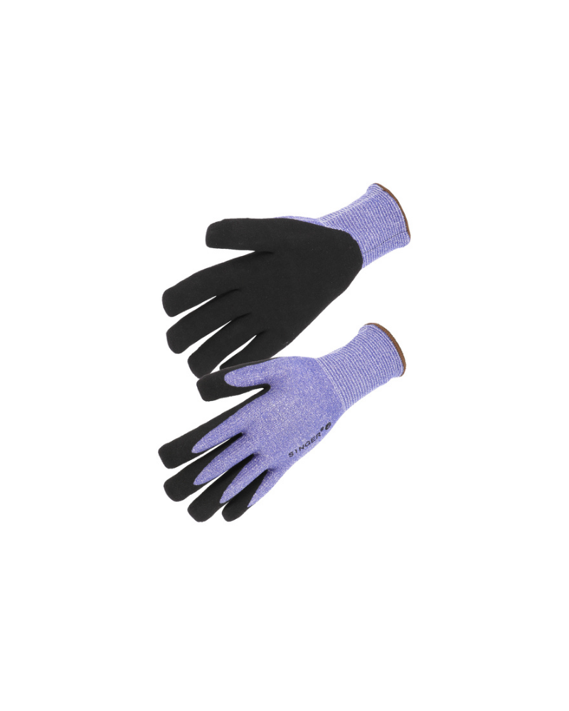 Gants textile enduits purple nitrile, taille 7