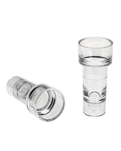 Cupule PS de réduction, collerette ronde pour tubes à  Dia: 16 mm