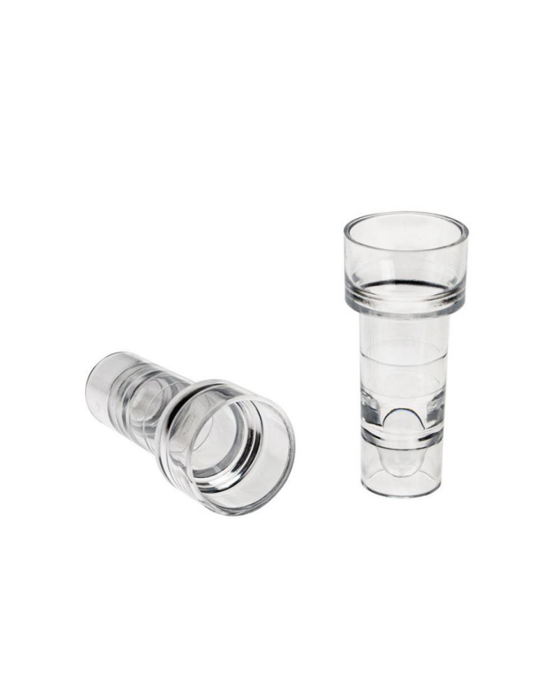 Cupule PS de réduction, collerette ronde pour tubes à  Dia: 13 mm