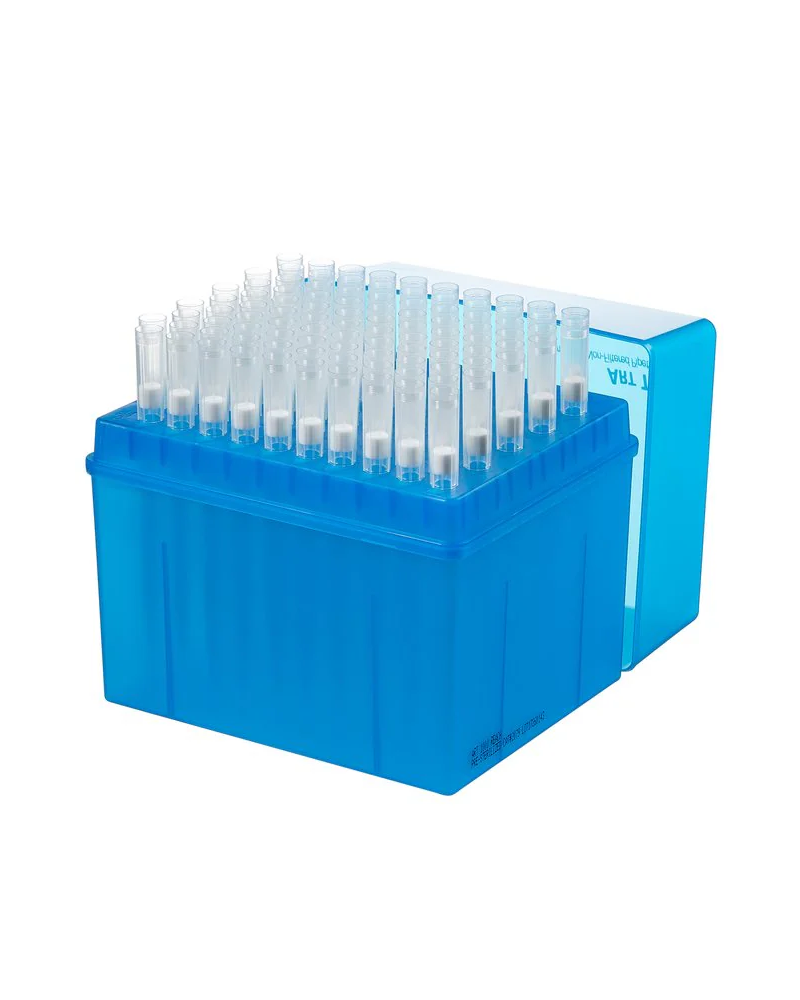 Cônes filtre UNIBOX Filter System 1 000 µl, rack stérile de 96