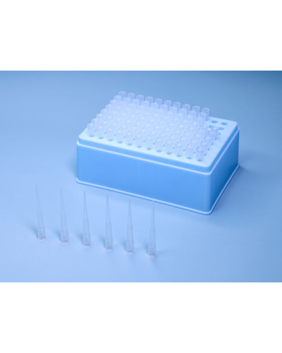 Cônes filtre HIGH RECOVERY 40 µl, en rack stérile de 96