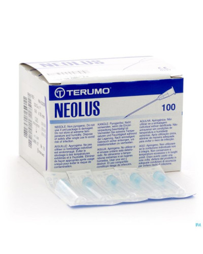Aiguille NEOLUS TERUMO à usage unique, 25 x 0,9 mm - 20 g
