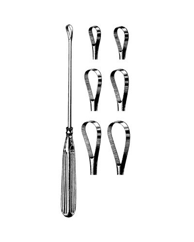 Curette de SIMS tranchante - 8 mm