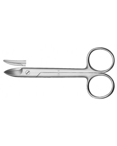 Ciseaux à couronne, courbe