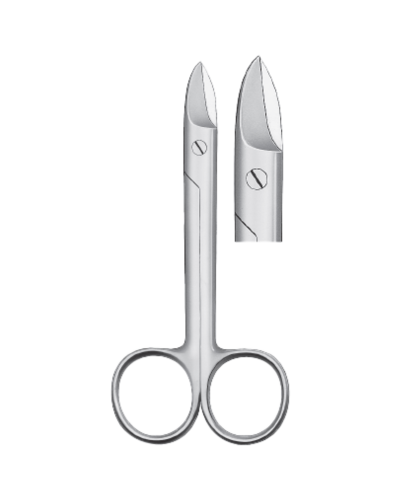 Ciseaux à couronne, droit