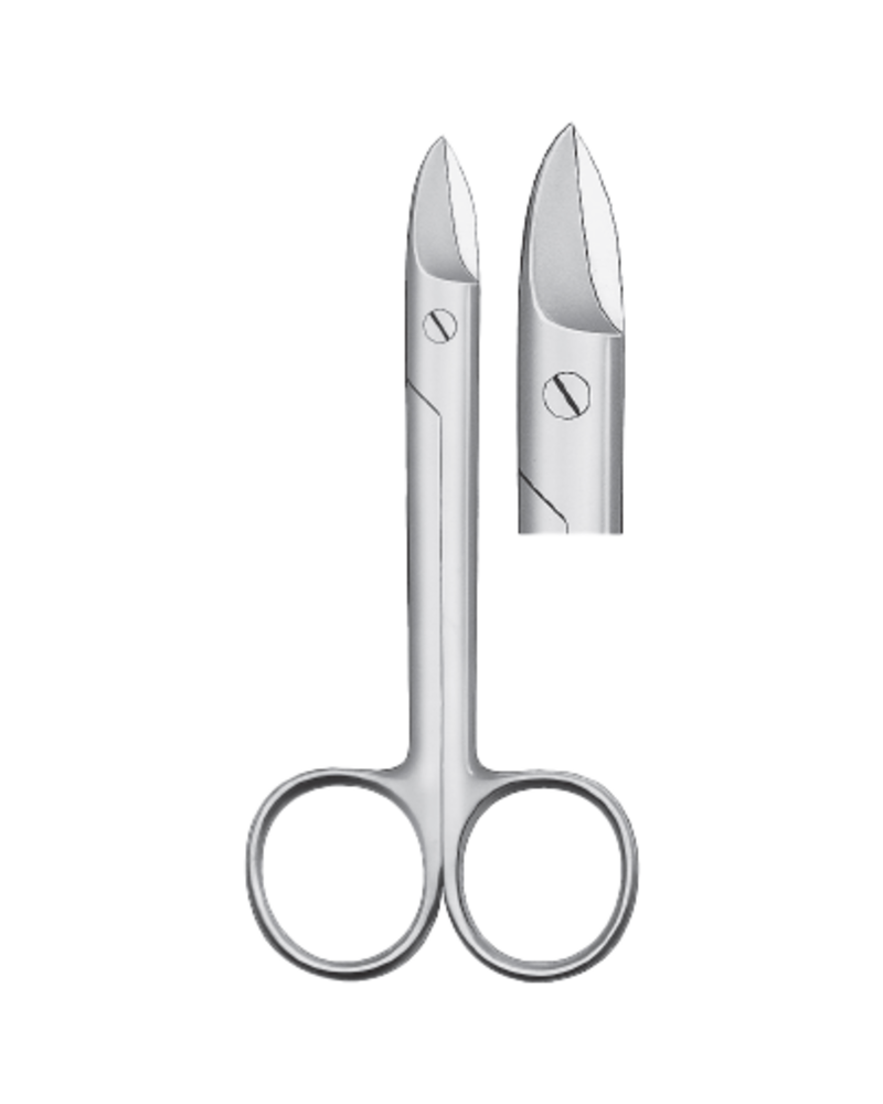 Ciseaux à couronne, droit