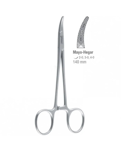Porte aiguilles de mayo hegar courbe 20 cm