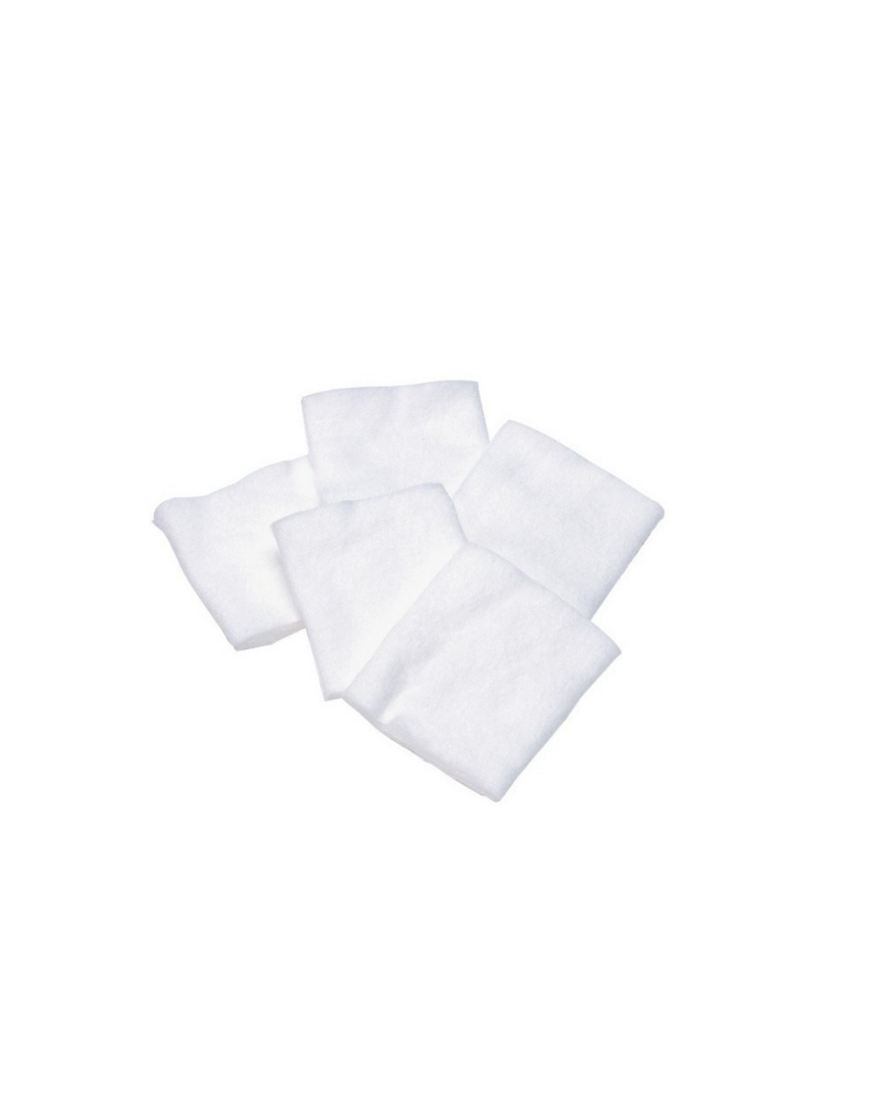 Coton 100% carrés, 5 x 5 cm