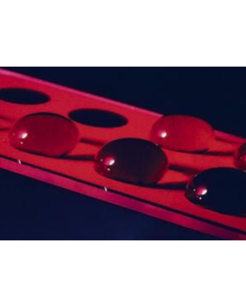 Lames avec revêtement teflon rouge, Ø puits: 5 mm