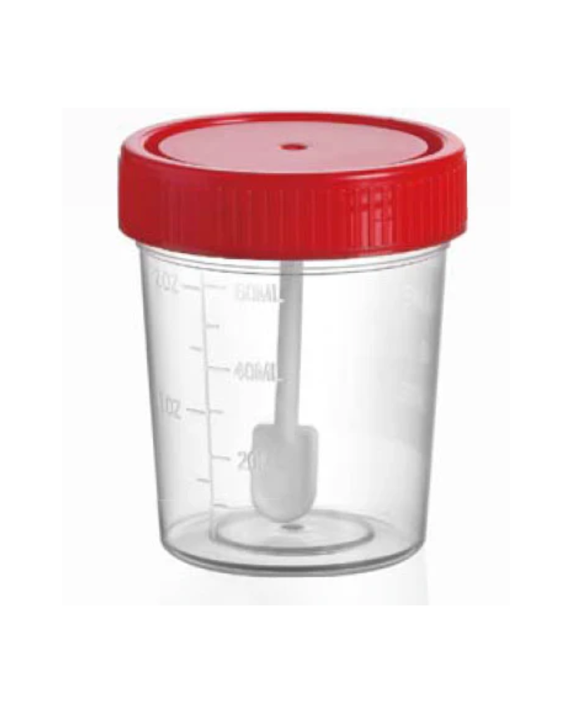Pots pour coprologie 125 ml - 50 x 70 mm - blanc Pots pour coprologie 125 ml - 50 x 70 mm - blanc