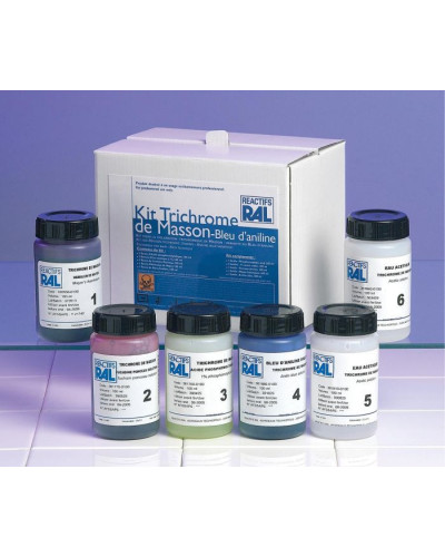 Kit trichrome de MASSSON, bleu d'aniline (Neurologie)